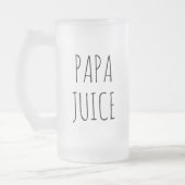 Papa Juice | Glas Mattglas Bierglas (Links)