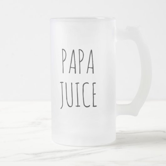 Papa Juice | Glas Mattglas Bierglas (Rechts)