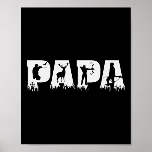 Papa Junting Hunter Vatertag Poster (Vorne)