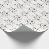 Papa-kleine Prinzessin Geschenkpapier (Ecke)