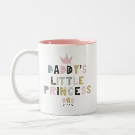 Papa-kleine Prinzessin Zweifarbige Tasse