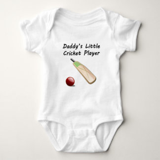 Papa-Kleiner Cricket-Spieler Baby Strampler