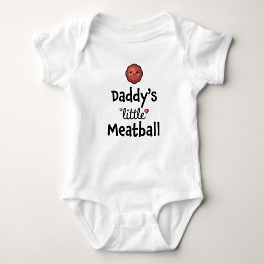 Papa-kleiner Fleischball Baby Strampler (Vorderseite)