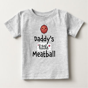Papa-kleiner Fleischball Baby T-shirt