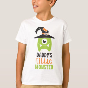Papa Kleiner Monster Weiß T-Shirt