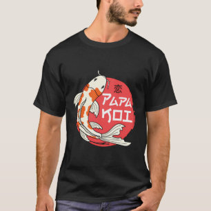 Papa Koi Japanischer Karpfenfisch Nishikigoi Vater T-Shirt