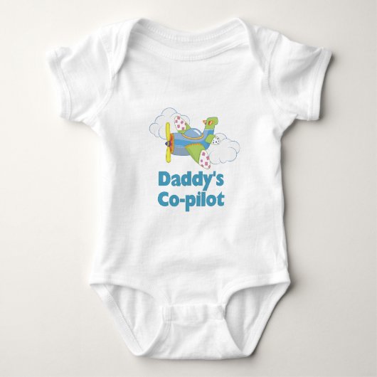 Papa-Kopilot-Junge Baby Strampler (Vorderseite)
