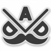 PAPA: Kühner Minimalismus Aufkleber (Vorderseite)