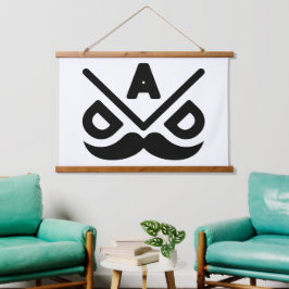 PAPA: Kühner Minimalismus Wandteppich Mit Holzrahmen