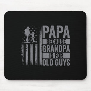 Papa-Kunst für Großvater Männer von Enkelkindern E Mousepad