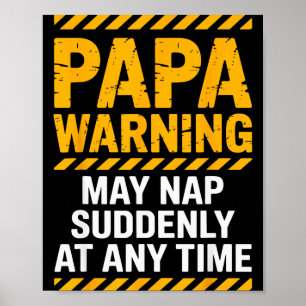 Papa-Kunst für Großväter von Enkelkindern Vatertag Poster