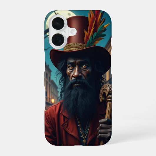 Papa Legba iPhone 16 Hülle (Rückseite)