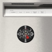 Papa Legba Voodoo Doll Veve Magnet (In Situ (Geschirrspüler))
