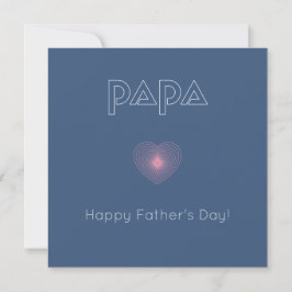 PAPA, Leichte Grußkarte Einladung