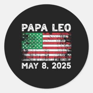 Papa Leo Runder Aufkleber
