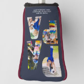 PAPA Letter Cutout Foto Collage Putter Kopf Abdeck Golf Headcover (Rotieren 90)