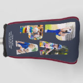 PAPA Letter Cutout Foto Collage Putter Kopf Abdeck Golf Headcover (Vorderseite)