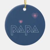 Papa, Leuchtpult Keramik Ornament (Vorne)