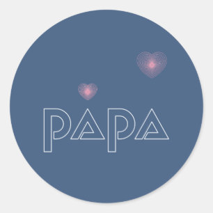 Papa, Leuchtpult Runder Aufkleber