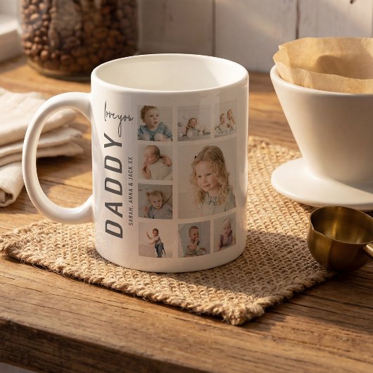 Papa | Liebe dich | Fotocollage Kaffeetasse