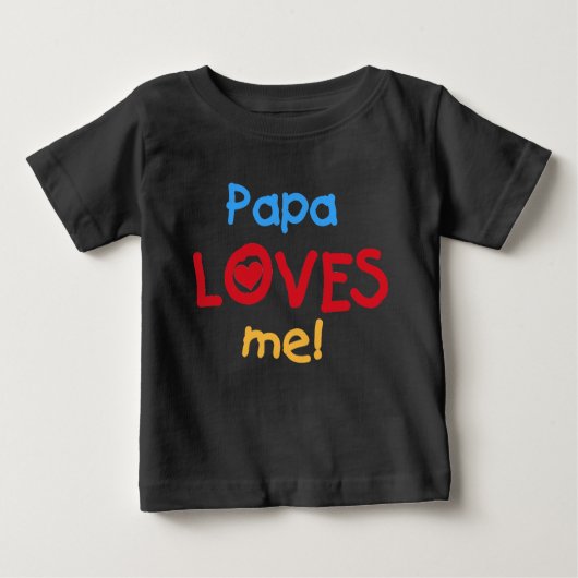 Papa Lieben ich Baby T-shirt (Vorderseite)