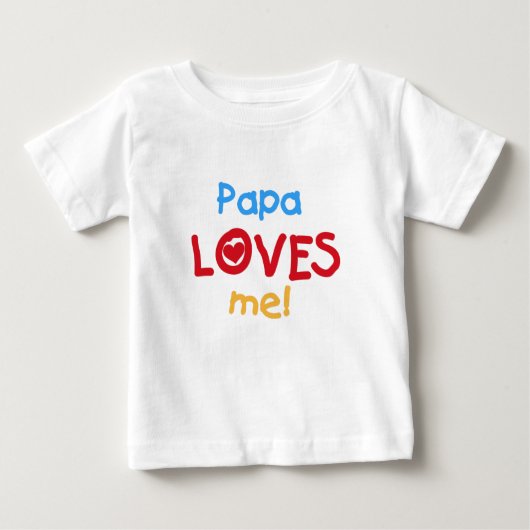 Papa Lieben ich Baby T-shirt (Vorderseite)