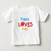 Papa Lieben ich Baby T-shirt (Vorderseite)