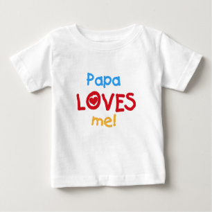Papa-Lieben ich Baby T-shirt