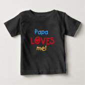 Papa Lieben ich Baby T-shirt (Vorderseite)