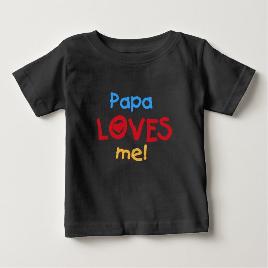 Papa Lieben ich Baby T-shirt (Vorderseite)