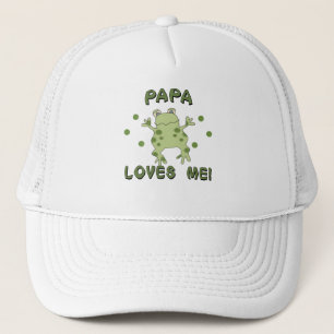Papa-Lieben ich Frosch Truckerkappe
