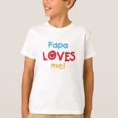 Papa-Lieben ich T-Shirt (Vorderseite)