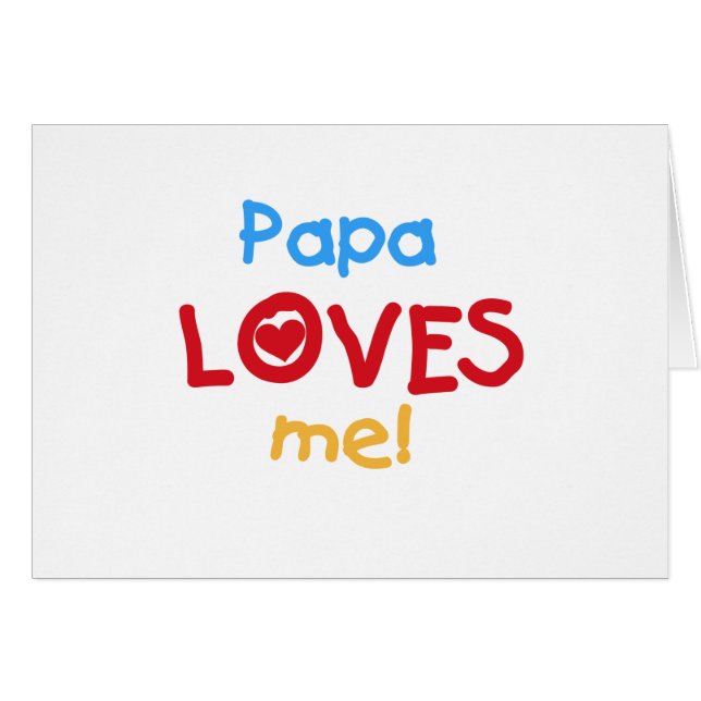 Papa Lieben T - Shirt und Geschenke (Vorderseite (Horizontal))