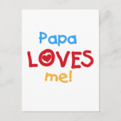 Papa Lieben T - Shirt und Geschenke Postkarte (Vorderseite)