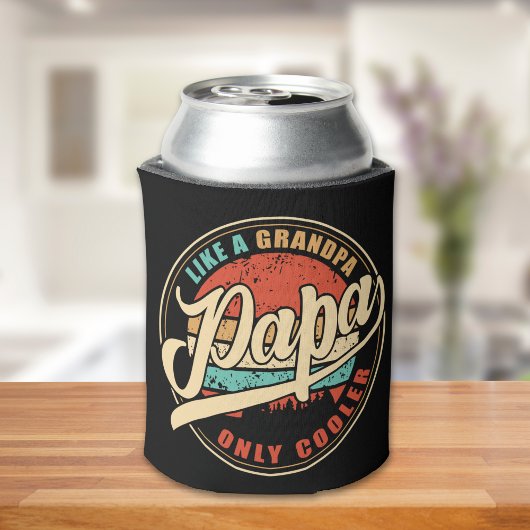 Papa Like a Grandpa Only Cooler – Funny Dad Gift Dosenkühler