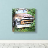 Papa-Lkw Leinwanddruck (Insitu (Holzboden))