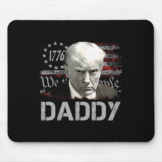 Papa Lustig Papa Trump Mousepad (Vorne)