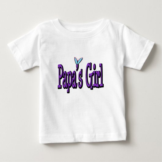 Papa-Mädchen Baby T-shirt (Vorderseite)