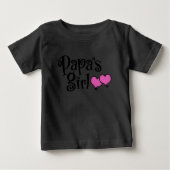 Papa-Mädchen Baby T-shirt (Vorderseite)