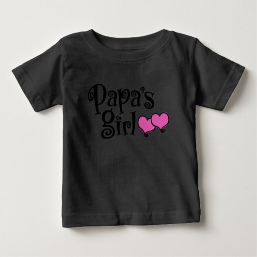 Papa-Mädchen Baby T-shirt (Vorderseite)