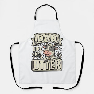 Papa mag keine andere lustige Kuh Vintage-Vektorgr Schürze
