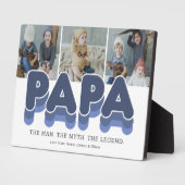 Papa Man Myth Legend Foto Fotoplatte (Seite)