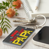 Papa Man Myth Legend Foto Schlüsselanhänger (Vorderseite rechts)