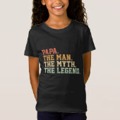 Papa Man Myth Legend für Mens Funny Father Gift T-Shirt (Vorderseite)
