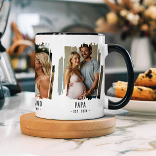 Papa Meilensteine Fotos & Jahre Benutzerdefinierte Tasse