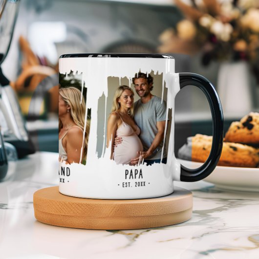PAPA Meilensteine Fotos & Jahre Geschenkideen Tasse