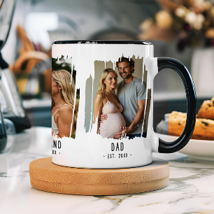 Papa Meilensteine Fotos & Jahre Individueller Text Tasse