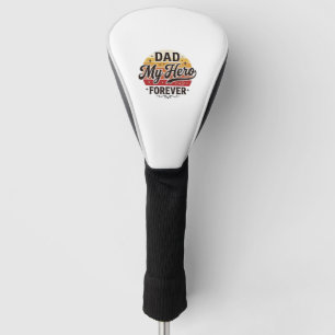 Papa mein Held für immer Retro Vintage-Shirt-Desig Golf Headcover