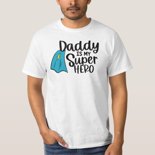 Papa mein Superheld T-Shirt (Vorderseite)