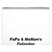 PaPa & MeMaw-Kalender Kalender (Titelbild)